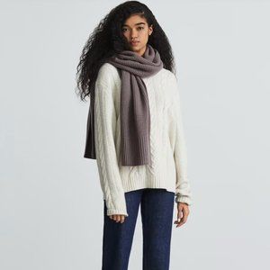 Everlane The Felted Merino Waffle-Knit Scarf
